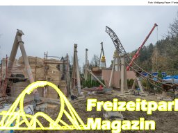 Aufbau des Themenbereichs „Sonnenbucht“ in FANTASIA (Dezember 2024)